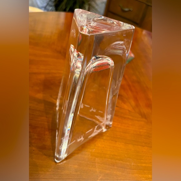 Mikasa Vintage SAFARI Etched Triangular Vase 8”. *Retired Rare - Picture 11 of 12